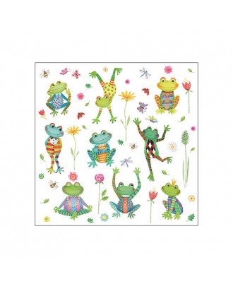 Servetele de masa, 20 buc, 33x33 cm, Happy Frogs - AMBIENTE